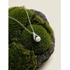 Brilio Silver Sidabrinis pakabukas with zircons and real pearl NCL219W