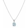 Brilio Silver Sidabrinis vėrinys su topazu SP10282G (grandinėlė, pakabukas)