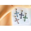 Brilio Silver Brilio Sidabrinis Sidabrinis pendant with žalias zircons Cross PT84WG
