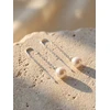 Brilio Silver Sidabrinis thread earrings with real pearl EA1289W