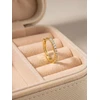 Brilio Silver Single auksinis-plated hoop earring with zircons EA1281Y