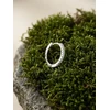 Brilio Silver Single sidabrinis hoop earring with zircons EA1281W