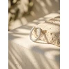 Brilio Silver Single sidabrinis hoop earring with zircons EA1281W