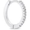 Brilio Silver Single sidabrinis hoop earring with zircons EA1281W