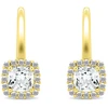 Brilio Silver Sparkling auksinis-plated earrings with zircons EA396Y