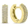 Brilio Silver Glittering auksinis-plated rings with zircons EA688Y
