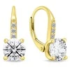 Brilio Silver Brilio Sidabrinis Glittering auksinis-plated earrings with zircons EA943Y