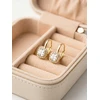 Brilio Silver Sparkling auksinis-plated earrings with zircons EA396Y