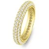 Brilio Silver Sparkling auksinis-plated ring with clear zircons RI093Y