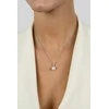 Brilio Silver Glittering auksinis-plated pendant with genuine pearl and zircons PT90Y