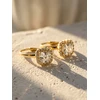 Brilio Silver Sparkling auksinis-plated earrings with zircons EA396Y