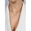 Brilio Silver Glittering auksinis-plated pakabukas with zircons NCL87Y