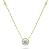 Brilio Silver Glittering auksinis-plated pakabukas with zircons NCL87Y