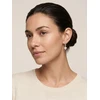 Brilio Silver Sparkling Heart Drop Earrings with Zircons EA1265W