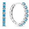 Brilio Silver Brilio Sidabrinis Sparkling hoop earrings with zircons EA472WAQ