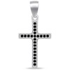 Brilio Silver Brilio Sidabrinis Glittering sidabrinis cross pendant CRS024WBC