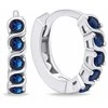 Brilio Silver Brilio Sidabrinis Shiny sidabrinis earrings with mėlynas cubic zirconia EA672WB