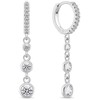 Brilio Silver Brilio Sidabrinis Sparkling sidabrinis auskarai su skaidriais cirkoniais EA869W