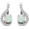 Brilio Silver Brilio Sidabrinis Sparkling sidabrinis auskarai su cirkoniais ir opalais EA377W