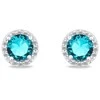 Brilio Silver Sidabrinis jewelry set with mėlynas zircons SET230WAQ (pendant, earrings)