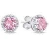 Brilio Silver Brilio Sidabrinis Sidabrinis jewelry set with pink zircons SET230WP (pendant, earrings)