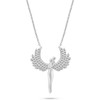 Brilio Silver Brilio Sidabrinis Sparkling sidabrinis pakabukas Angels with zircons NCL143W