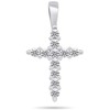 Brilio Silver Brilio Sidabrinis Glittering sidabrinis pendant with zircons Cross PT68W