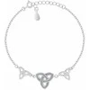 Brilio Silver Tinkanti sidabrinė Triquetra apyrankė BRC223W