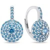Brilio Silver Brilio Sidabrinis Stunning sidabrinis earrings with mėlynas zircons EA12WAQ