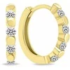 Brilio Silver Brilio Sidabrinis Stylish auksinis-plated rings with clear zircons EA676Y