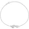 Brilio Silver Brilio Sidabrinis Stylish sidabrinis apyrankė Treble clef BRC38W