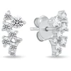 Brilio Silver Stylish sidabrinis earrings with cubic zirconia EA1258W