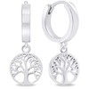 Brilio Silver Brilio Sidabrinis Stilingi sidabrinis auskarai Tree of Life EA639W
