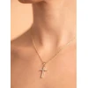 Brilio Silver Brilio Sidabrinis Timeless auksinis-plated pakabukas Cross NCL50Y