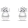 Brilio Silver Brilio Sidabrinis Sidabrinis jewelry set with real pearls SET228W (pakabukas, earrings)