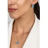 Brilio Silver Brilio Sidabrinis Sidabrinis jewelry set with zircons and mėlynas opals SET246WB (pendant, earrings)