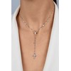 Brilio Silver Brilio Sidabrinis Timeless auksinis-plated Rosary pakabukas NCL113Y