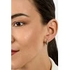 Brilio Silver Timeless hoop earrings with zircons EA560W