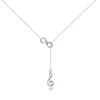 Brilio Silver Brilio Sidabrinis Timeless Sidabrinis Necklace Treble Clef NCL25W