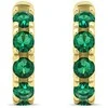 Brilio Silver Tiny auksinis-plated rings with žalias zircons EA481YG