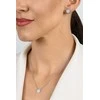 Brilio Silver Matching jewelry set with opals and zircons Flowers SET289W (pakabukas, earrings)
