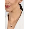 Brilio Silver Jewelry set with dark pearls and zircons SET291WBC (pendant, earrings)
