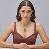 Brosway Timeless round earrings in auksinis plated steel Aura BAU23