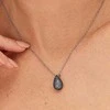 Brosway Sidabriniai karoliai Tear Drop Cloud šviesiai mėlyni išgalvoti FCL114