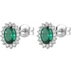 Brosway Elegant sidabrinis earrings Fancy Life Žalias FLG14