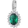 Brosway Elegant sidabrinis pendant Fancy Life Žalias FLG12
