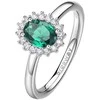 Brosway Elegant sidabrinis ring Fancy Life Žalias FLG71