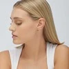 Brosway Fancy Mystery Juodas FMB84 sidabrinis hoop single earring