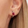 Brosway Fancy Passion Ruby FPR08 sidabrinis vienvietis auskaras