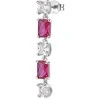 Brosway „Fancy Passion Ruby FPR19 Sidabrinis“ kabantis viengubas auskaras